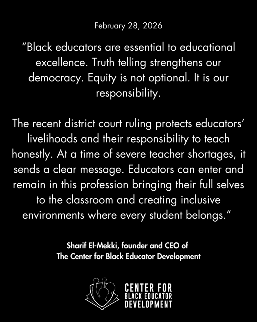 Sharif El-Mekki quote on DEI Ruling